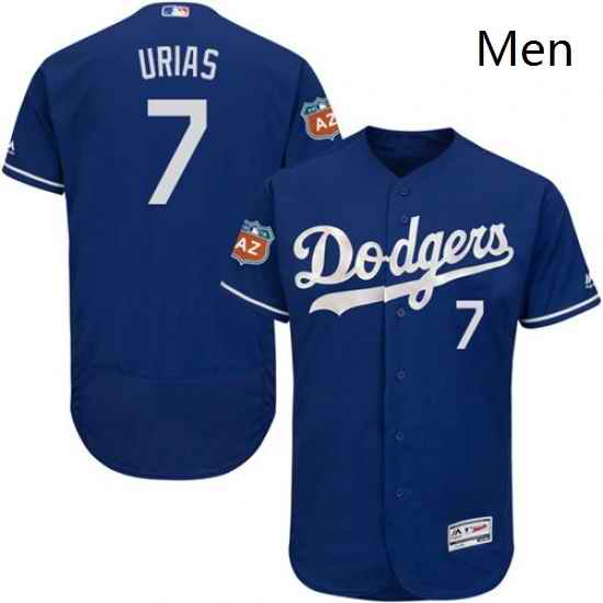 Mens Majestic Los Angeles Dodgers 7 Julio Urias Royal Blue Flexbase Authentic Collection MLB Jersey